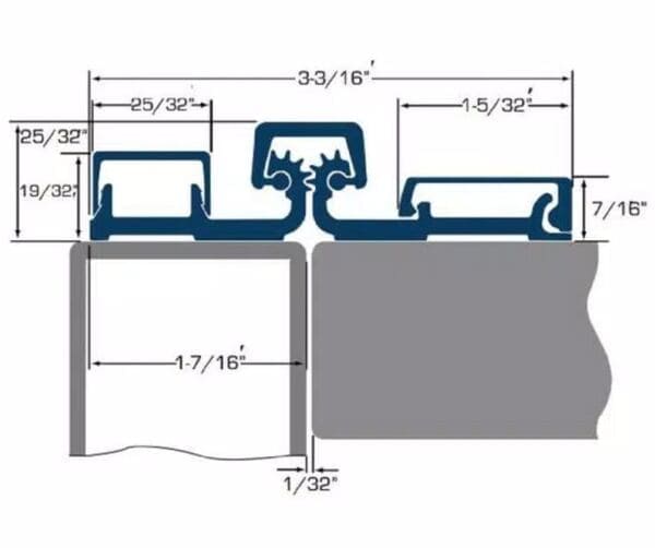 continuous door hinge