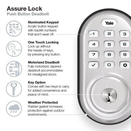 yale real living assure deadbol infot